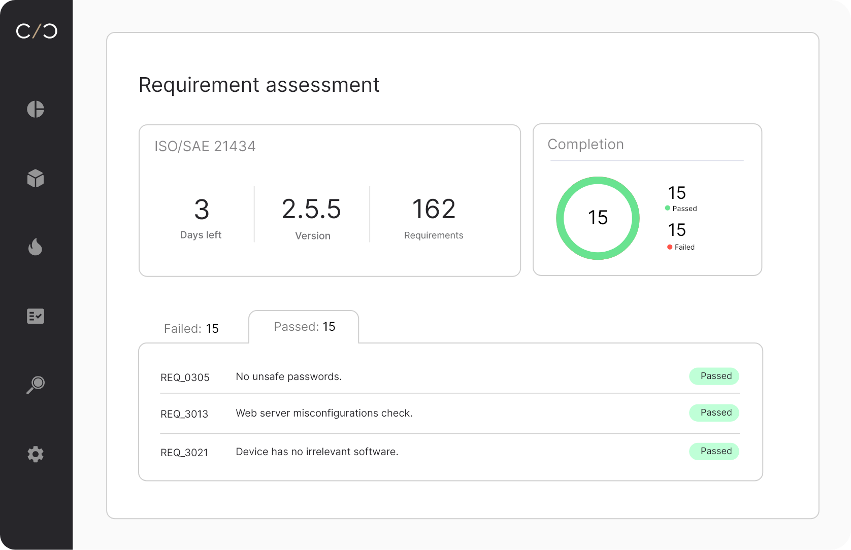 Cyber-Compliance Registerkarte 1