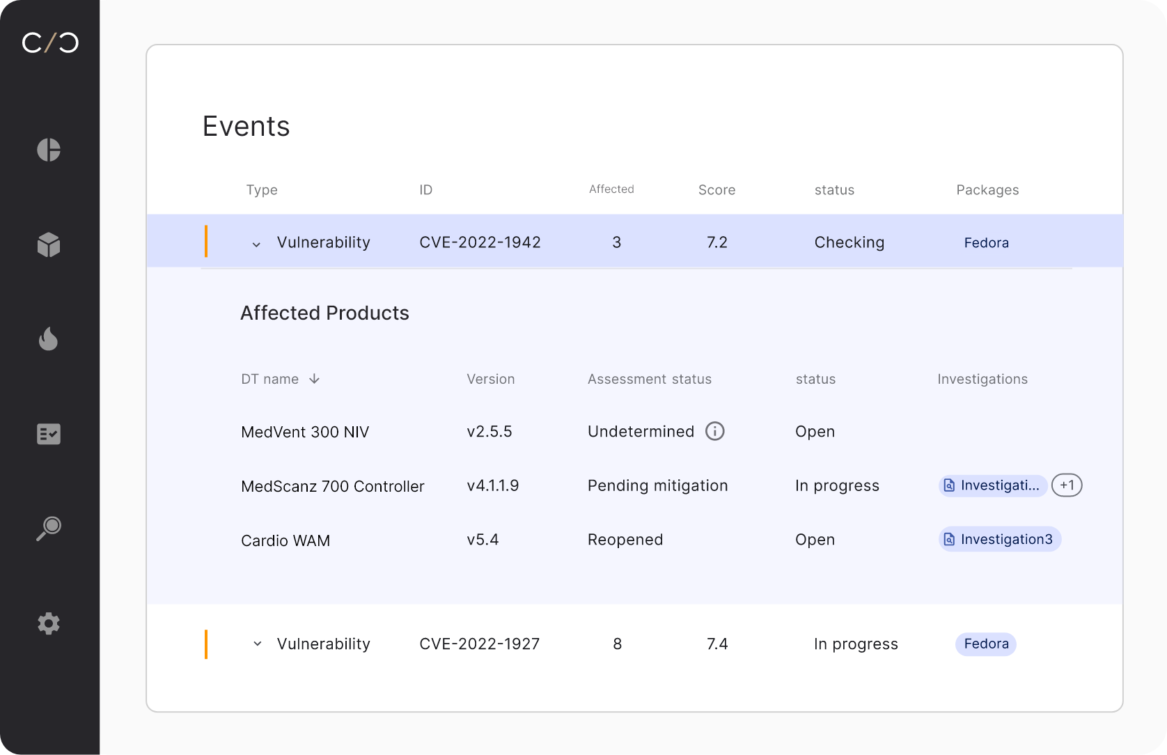 Incident Response tab 1