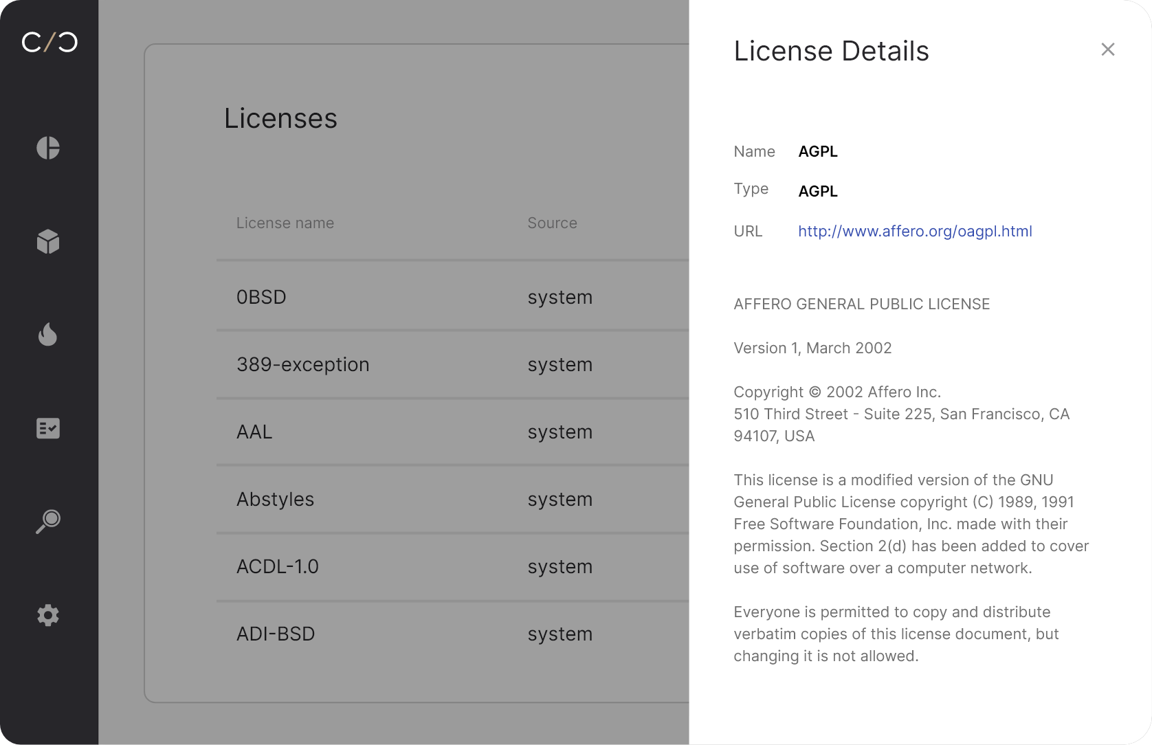Software Licensing tab 3